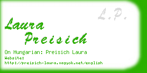laura preisich business card